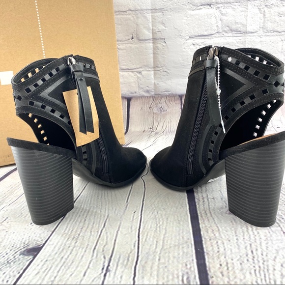 Dolcetta black open toed booties size 8 - Picture 6 of 9